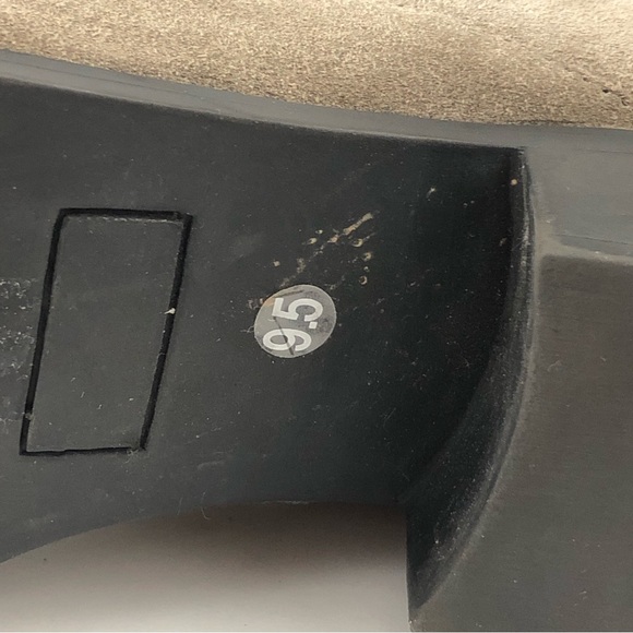 Sole Society Boots Women 9.5 Taupe HALA Ankle Leather Buckles Shoes - Picture 10 of 13